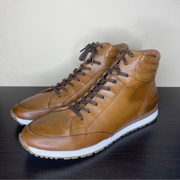 Bacco Bucci Studio Leather High Top Casual Sneaker Shoe - Picture 9 of 12